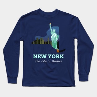 New York the city of dreams Long Sleeve T-Shirt